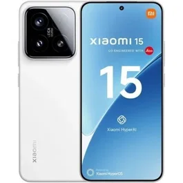 Xiaomi 15 Smartphone - 12GB RAM 512GB ROM, Pantalla 6.36" CrystalRes AMOLED 120Hz, Snapdragon 8 Elite, Cámara Leica 50MP, 5G, IP68, Blanco, Ref. MZB0IU5EU